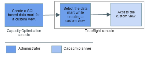 Data mart for custom view