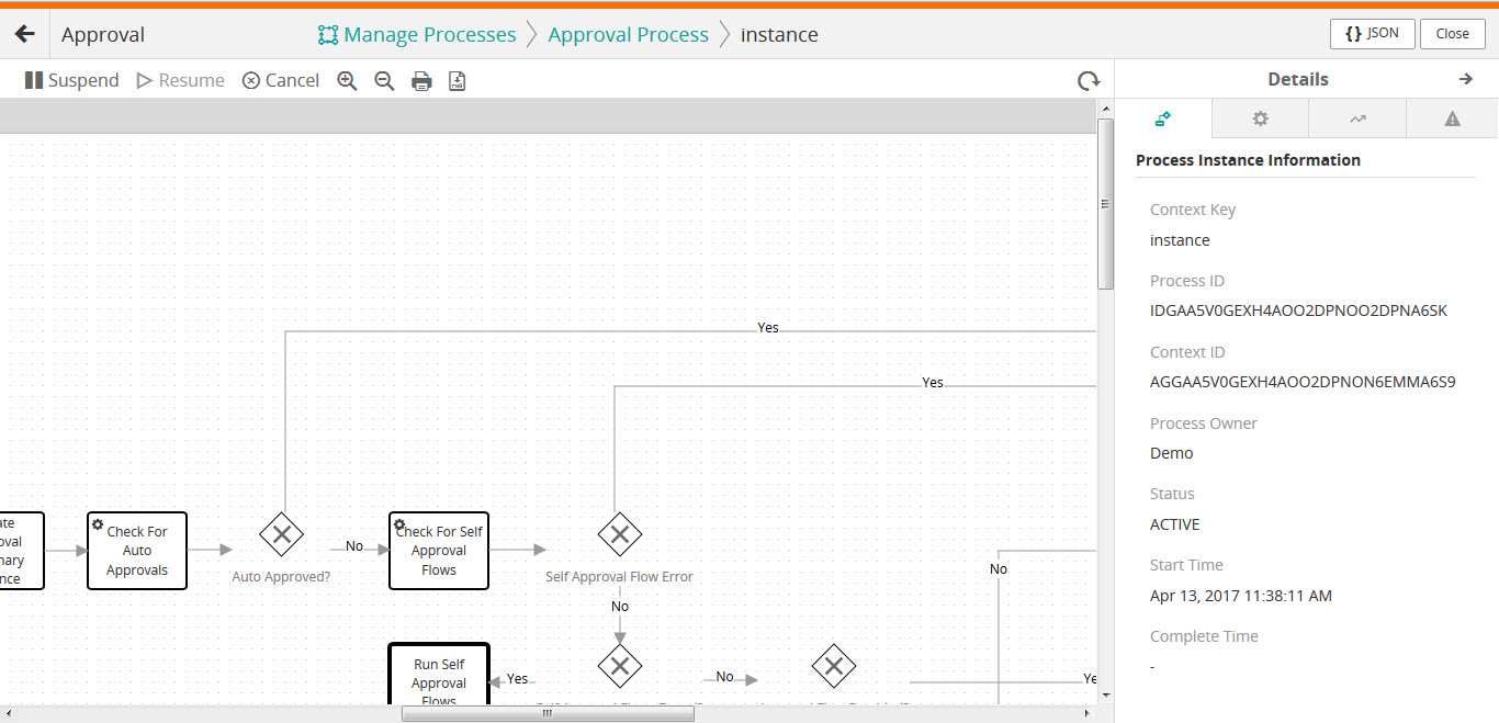Managing processes by using the Manage Processes dashboard ...